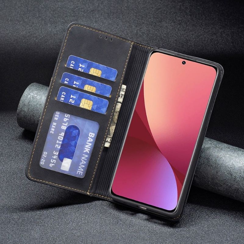 Kožené Pouzdro Na Xiaomi 12 Flipové Pouzdro Binfen Color Flip Umělá Kůže