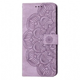 Kožené Pouzdro Na Samsung Galaxy S23 Plus 5G Na Lana Strappy Mandala