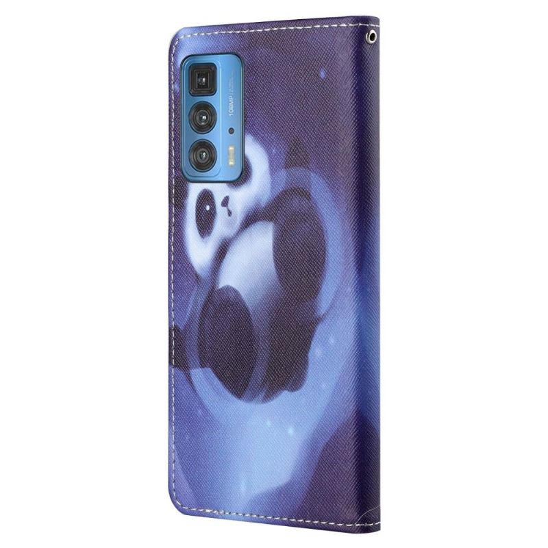 Kožené Pouzdro Na Motorola Edge 20 Pro Panda