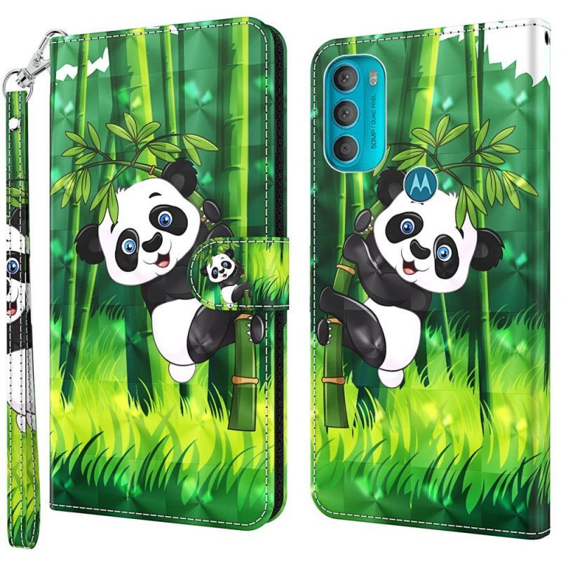 Flipové Pouzdro Na Moto G71 5G Panda A Bambus