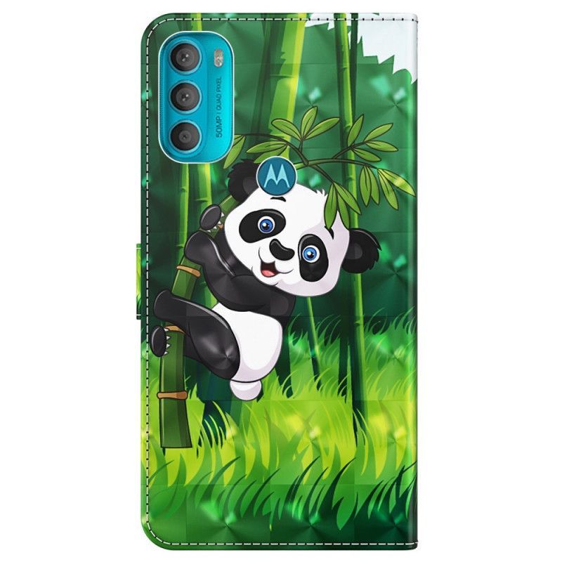 Flipové Pouzdro Na Moto G71 5G Panda A Bambus