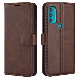 Flipové Pouzdro Na Moto G71 5G Slim Extreme Leather Effect