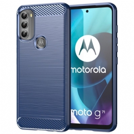 Kryty Na Mobil Na Moto G71 5G Kartáčované Uhlíkové Vlákno