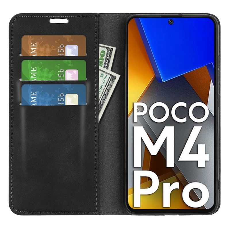 Pouzdra Na Poco M4 Pro 4G Funkční Stojan Z Umělé Kůže