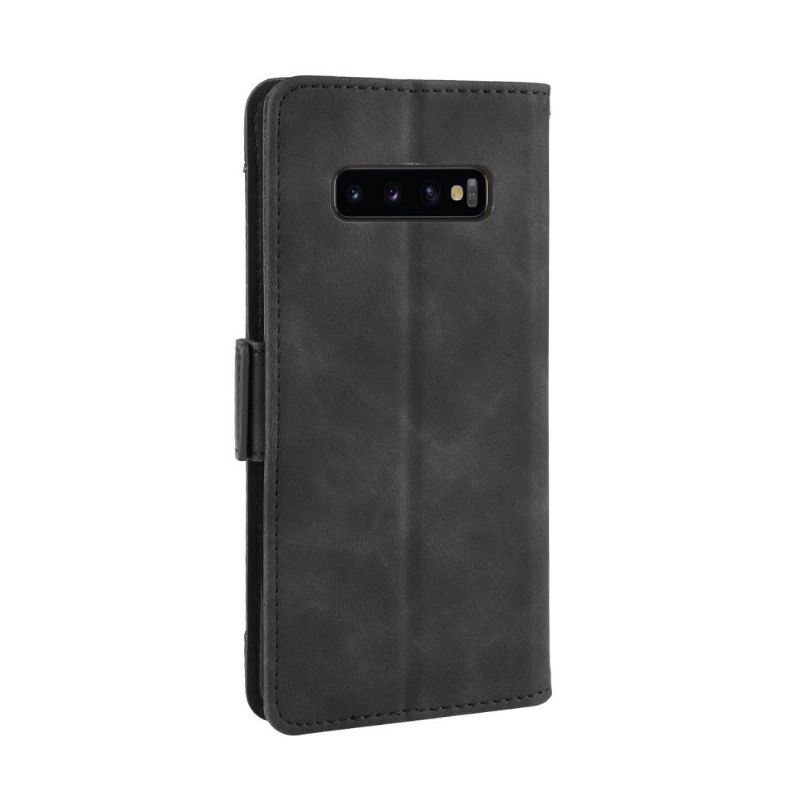 Flipové Pouzdro Na Samsung Galaxy S10 Plus Kožený Efekt + Držák Karty