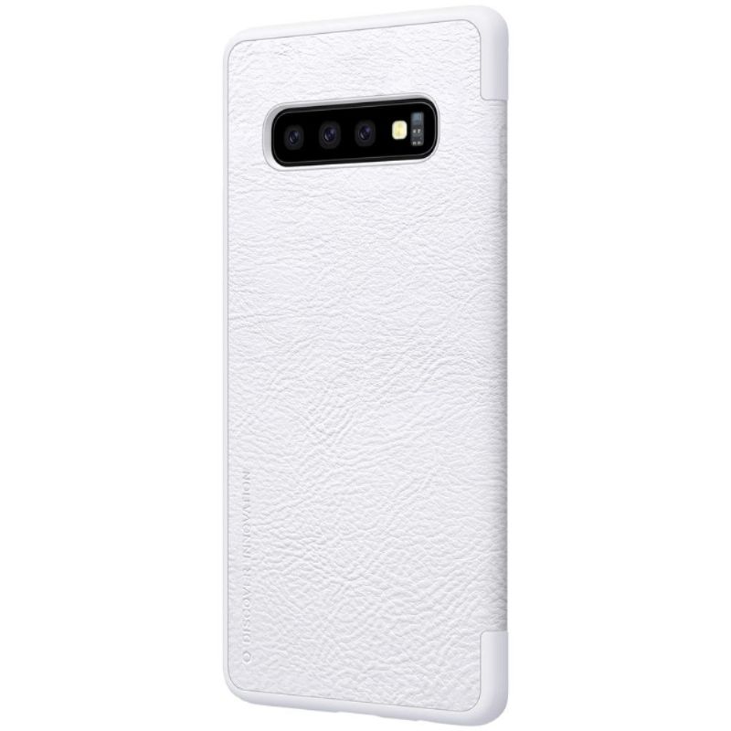 Pouzdra Na Samsung Galaxy S10 Plus Kožený Potah Nillkin Qin