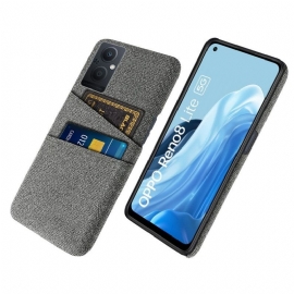 Kryt Na Oppo Reno 8 Lite Tkanina Držáku Karet