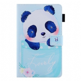 Flipové Pouzdro Na Samsung Galaxy Tab A7 Lite Roztomilá Panda