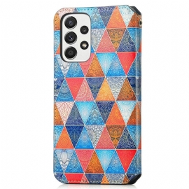 Flipové Pouzdro Na Samsung Galaxy A53 5G Mandalový Kaleidoskop