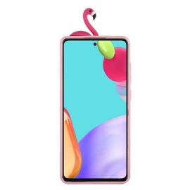 Kryt Na Samsung Galaxy A53 5G Silikonový Flamingo 3d