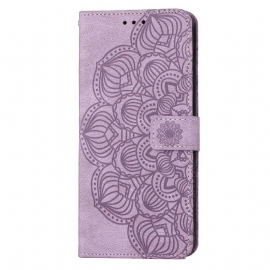 Flipové Pouzdro Na Samsung Galaxy S23 5G Na Lana Strappy Mandala