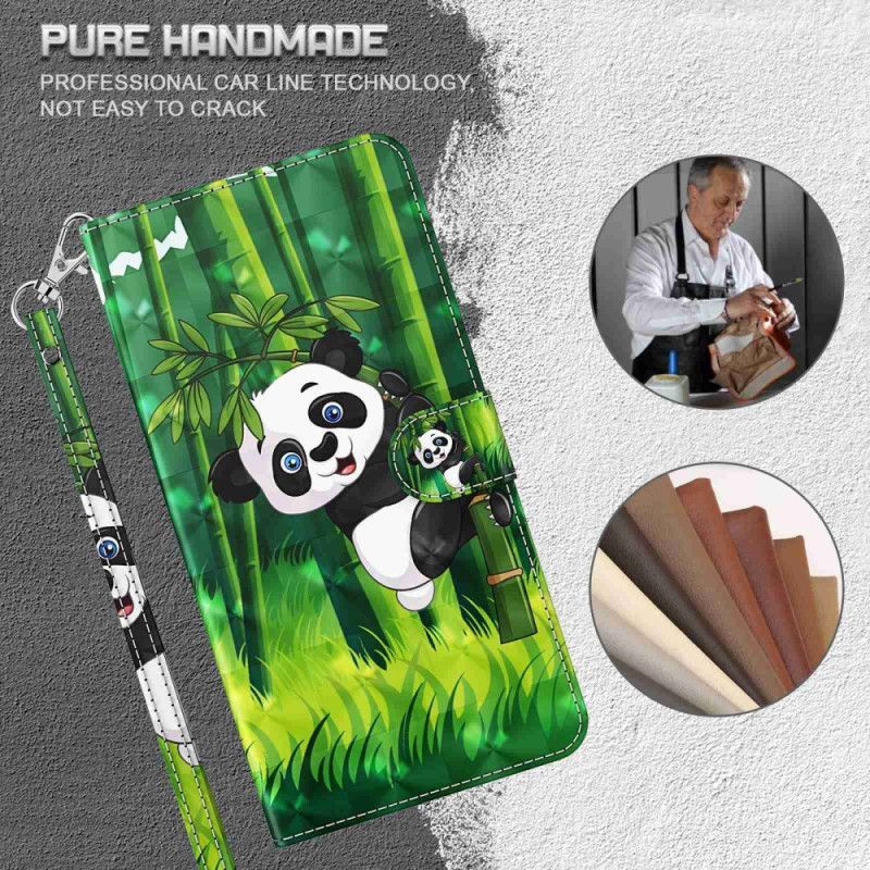 Flipové Pouzdro Na Samsung Galaxy S23 5G Panda Bambus