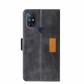 Flipové Pouzdro Na OnePlus Nord N10 Keyunfei Faux Leather Bicolor