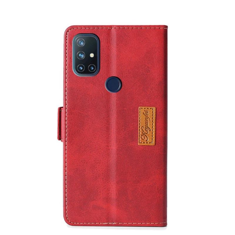 Flipové Pouzdro Na OnePlus Nord N10 Keyunfei Faux Leather Bicolor