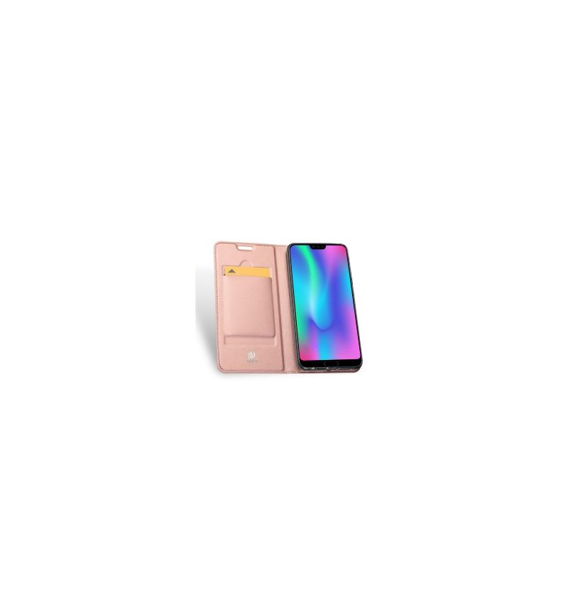 Flipové Pouzdro Na Honor 10 Obchodní Imitace Kůže