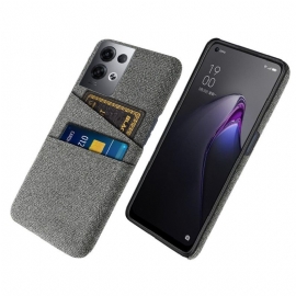 Kryt Na Oppo Reno 8 Pro Tkanina Držáku Karet