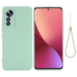 Kryt Na Xiaomi 12 Lite Na Lana Páskový Tekutý Silikon