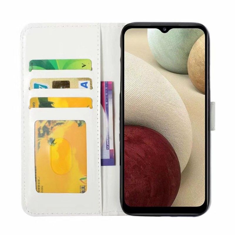 Flipové Pouzdro Na Samsung Galaxy A12 Geometrie Mramoru