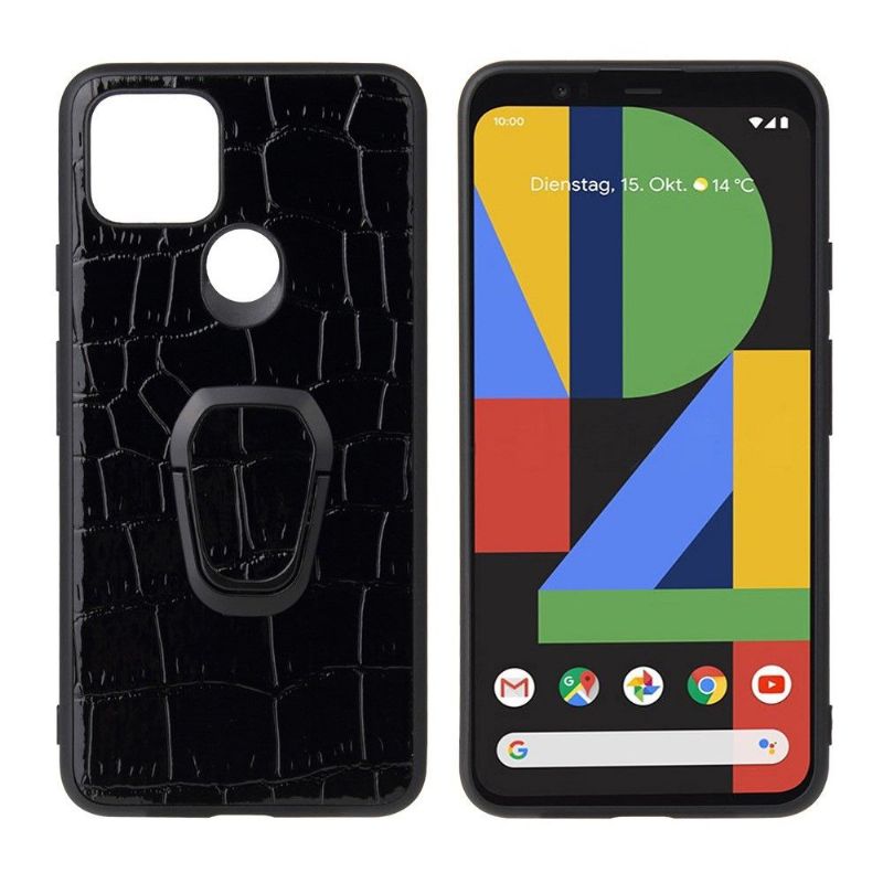 Kryty Na Mobil Na Google Pixel 5 Croc Efekt S Prstencem