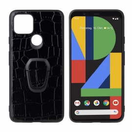 Kryty Na Mobil Na Google Pixel 5 Croc Efekt S Prstencem