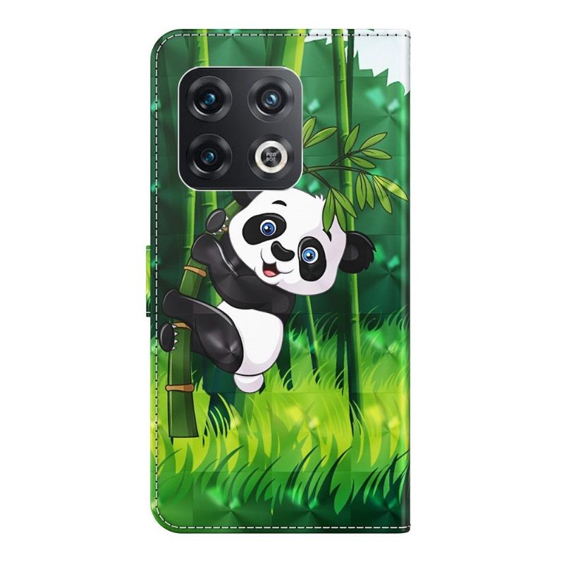 Flipové Pouzdro Na OnePlus 10 Pro Panda Posazená