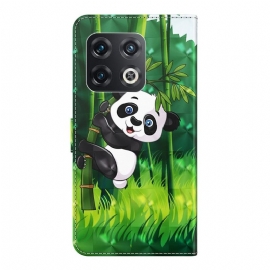 Flipové Pouzdro Na OnePlus 10 Pro Panda Posazená