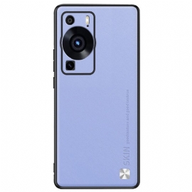 Kryt Na Huawei P60 Pro Kůže Z Umělé Kůže