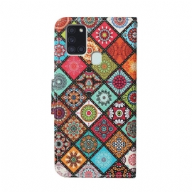 Flipové Pouzdro Na Samsung Galaxy A21s Mandalový Kaleidoskop