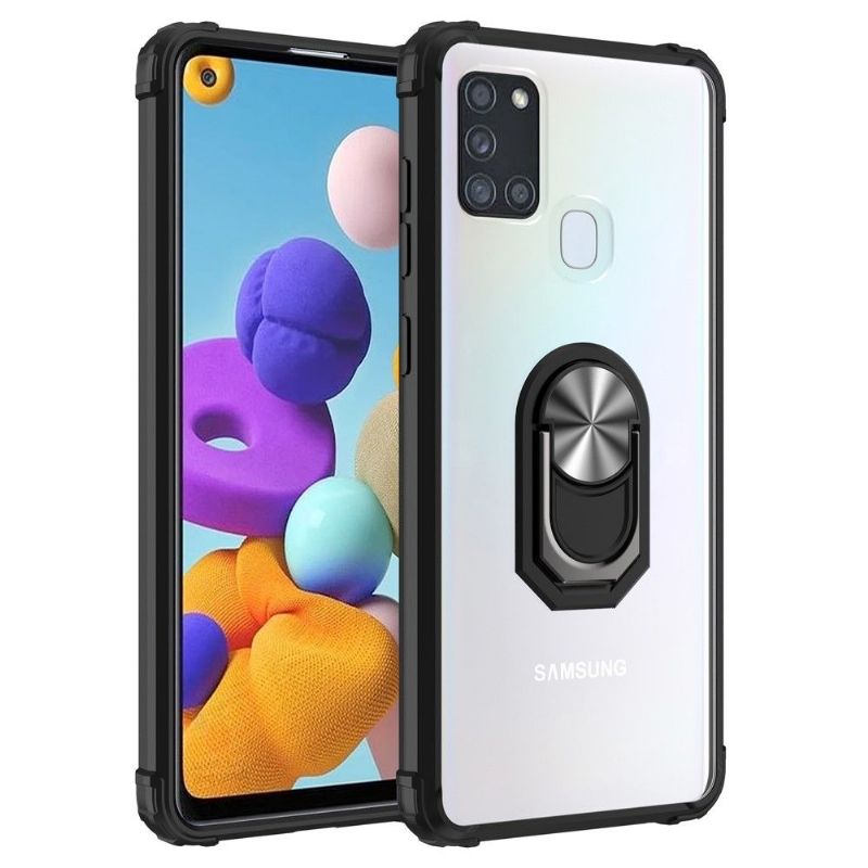 Kryty Na Mobil Na Samsung Galaxy A21s Ochranný Nárazuvzdorné S Kroužkem