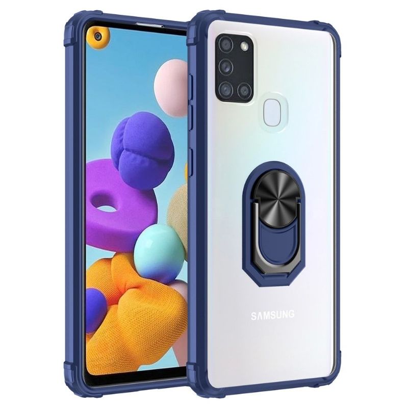 Kryty Na Mobil Na Samsung Galaxy A21s Ochranný Nárazuvzdorné S Kroužkem