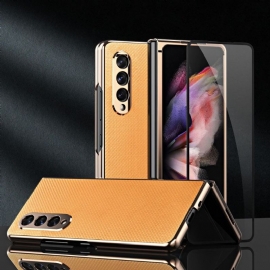 Kryt Na Samsung Galaxy Z Fold 3 5G Karbon + Ochranný Film