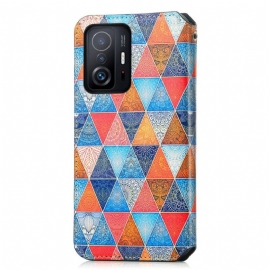 Flipové Pouzdro Na Xiaomi 11T / 11T Pro Mandalový Kaleidoskop