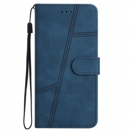 Flipové Pouzdro Na iPhone 14 Pro Na Lana Strappy Elegance Kožený Styl