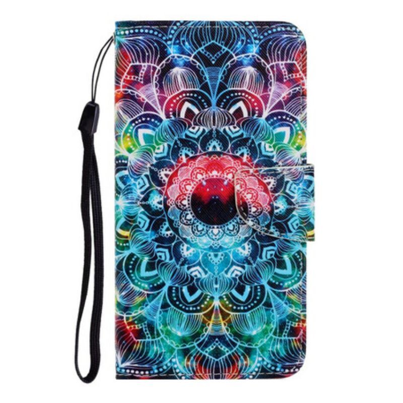 Flipové Pouzdro Na Samsung Galaxy S20 Plus / S20 Plus 5G Na Lana Okázalá Strappy Mandala