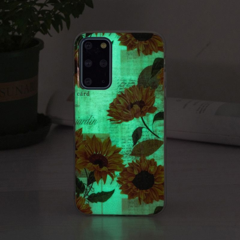 Kryt Na Samsung Galaxy S20 Plus / S20 Plus 5G Fluorescenční Slunečnice