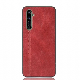 Kryt Na Realme X50 Pro Stylové Kožené Prošívání