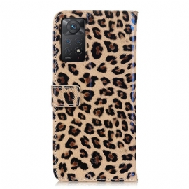 Flipové Pouzdro Na Xiaomi Redmi Note 11 Pro / 11 Pro 5G Styl Leoparda Z Umělé Kůže