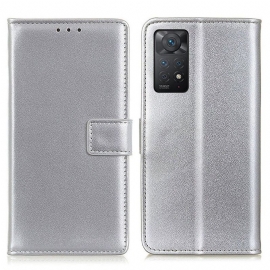 Flipové Pouzdro Na Xiaomi Redmi Note 11 Pro / 11 Pro 5G Základní Umělá Kůže