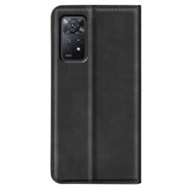 Kožené Pouzdro Folio Na Xiaomi Redmi Note 11 Pro / 11 Pro 5G Funkce Stojanu Z Umělé Kůže