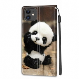 Flipové Pouzdro Na iPhone 11 Malá Panda