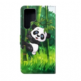 Flipové Pouzdro Na Samsung Galaxy S22 Ultra 5G Panda Posazená