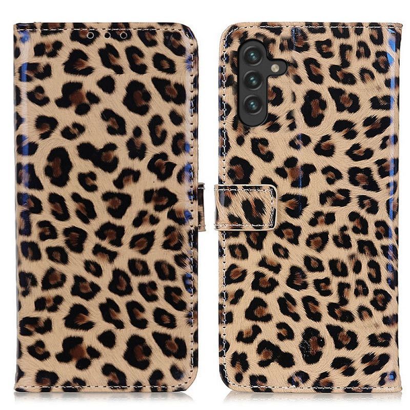 Flipové Pouzdro Na Samsung Galaxy A13 5G / A04s Leopard