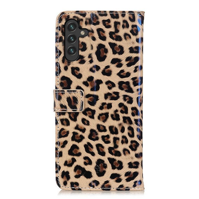 Flipové Pouzdro Na Samsung Galaxy A13 5G / A04s Leopard