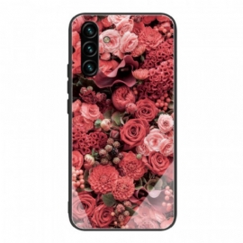 Kryty Na Mobil Na Samsung Galaxy A13 5G / A04s Tvrzené Sklo Rose Flowers